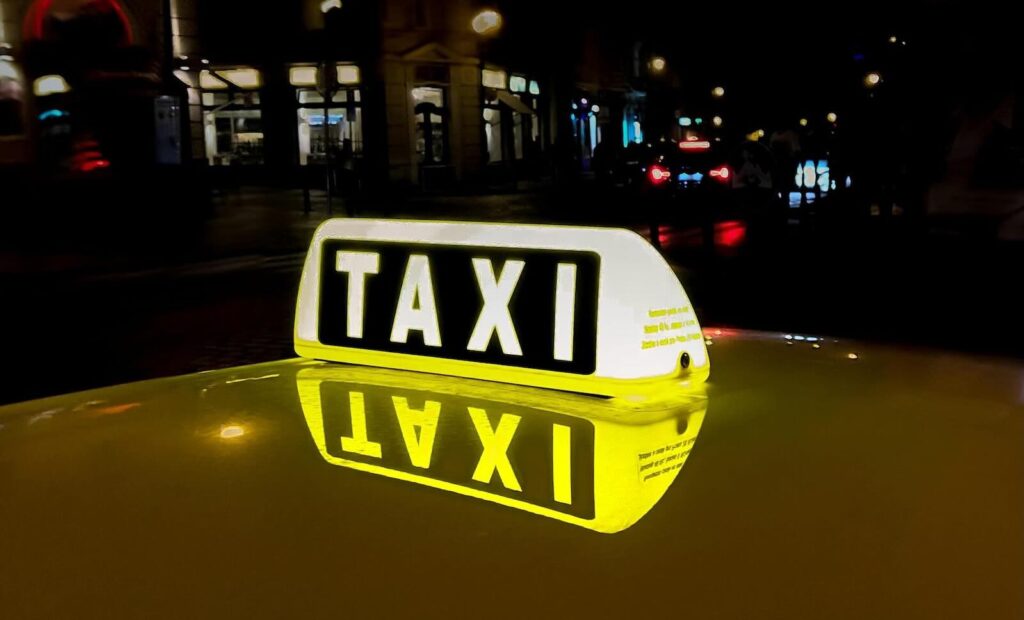 Taxi im Dienst